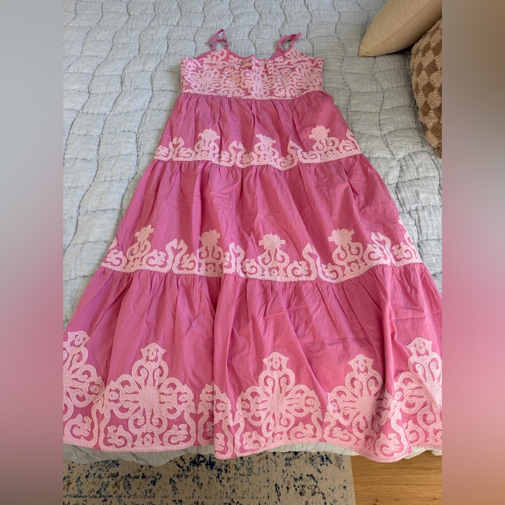 Roller Rabbit Pink Appliqué Dakota Dress